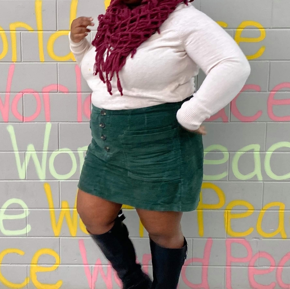 Altar'd state corduroy  skirt